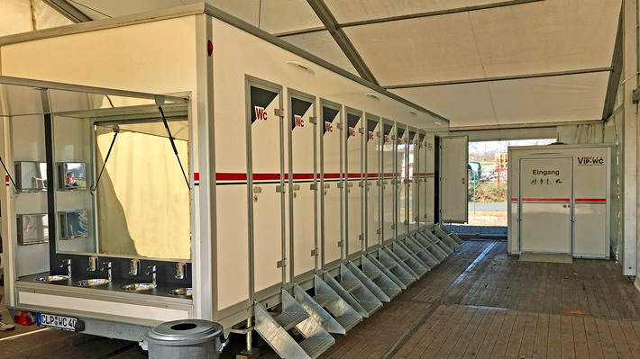 4XL Toilettenwagen mieten für 1.800 Personen Toilettenwagen, Ansicht 3