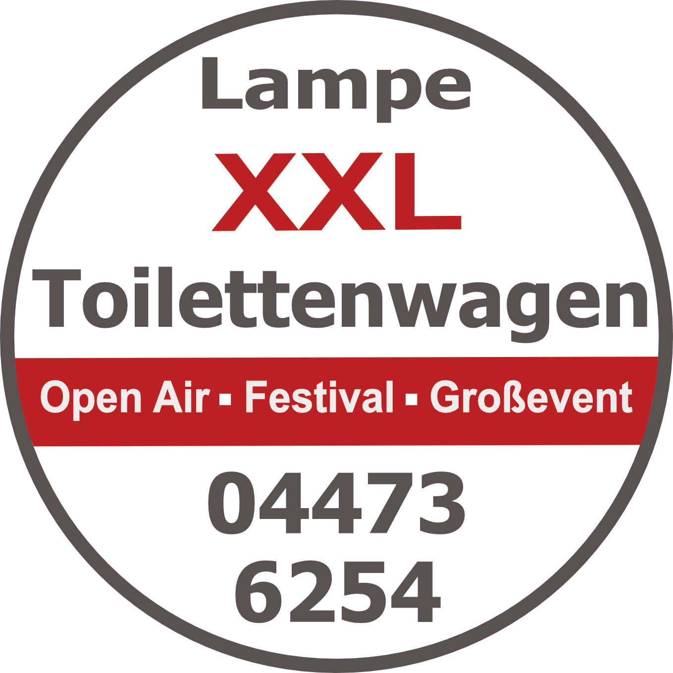 Lampe XXL Toilettenwagen