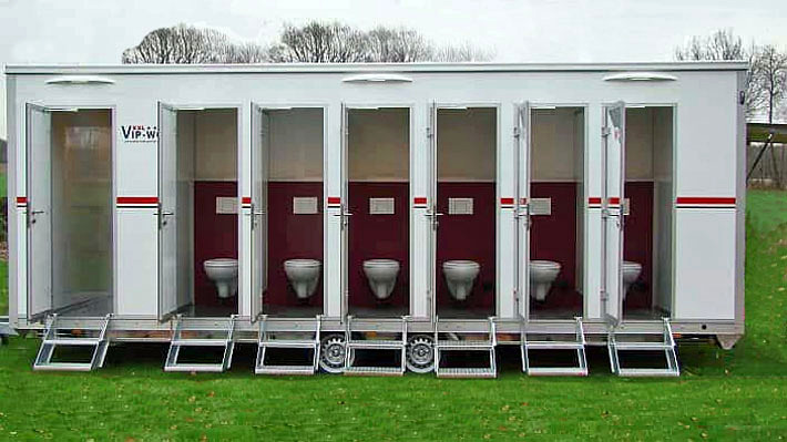 XL Toilettenwagen mieten für 500 Personen Toilettenwagen, Ansicht 1