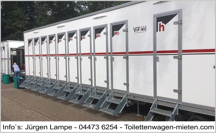 4XL Toilettenwagen mieten für 1.800 Personen Toilettenwagen, Ansicht 5